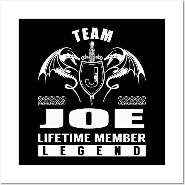 Team JOE Lifetime Member Legend Wall Art by Lizeth